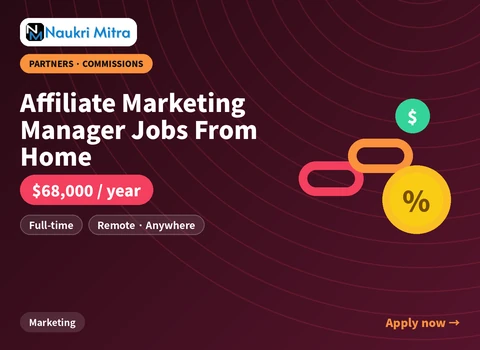 Affiliate Marketing Manager Jobs From Home