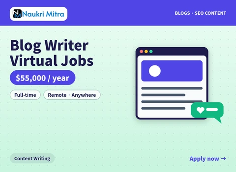 Blog Writer Virtual Jobs