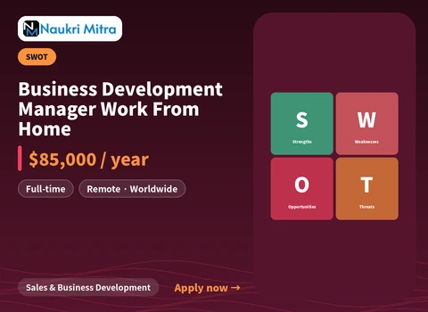 Business Development Manager Work From Home