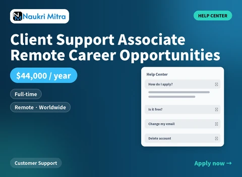 Client Support Associate Remote Career Opportunities