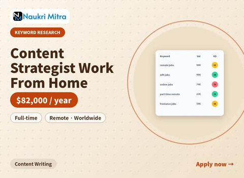 Content Strategist Work From Home