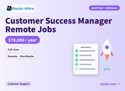Customer Success Manager Remote Jobs