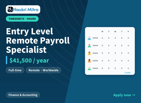 Entry Level Remote Payroll Specialist