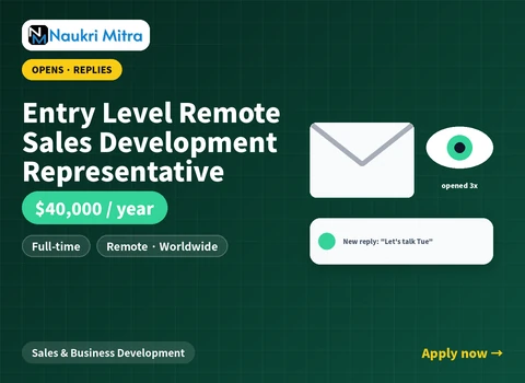 Entry Level Remote Sales Development Representative