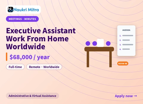 Executive Assistant Work From Home Worldwide