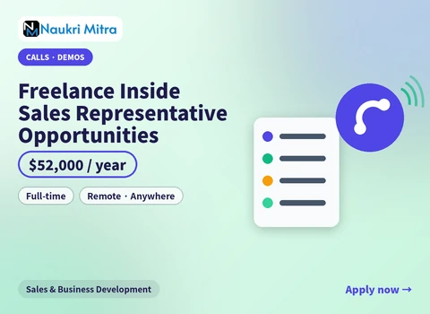 Freelance Inside Sales Representative Opportunities