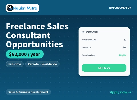 Freelance Sales Consultant Opportunities