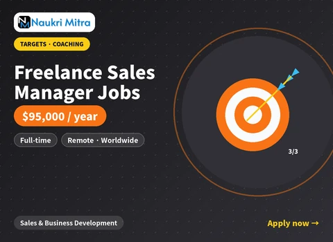 Freelance Sales Manager Jobs