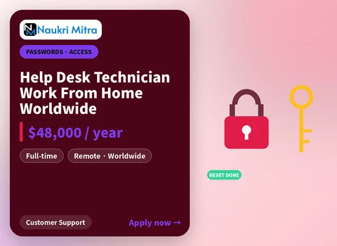 Help Desk Technician Work From Home Worldwide