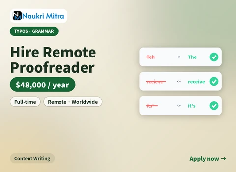 Hire Remote Proofreader