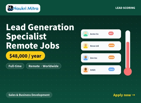 Lead Generation Specialist Remote Jobs