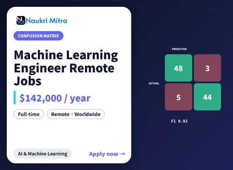 Machine Learning Engineer Remote Jobs