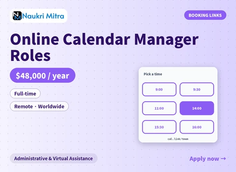 Online Calendar Manager Roles