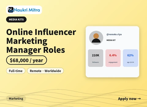 Online Influencer Marketing Manager Roles