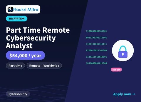 Part Time Remote Cybersecurity Analyst