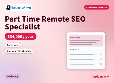 Part Time Remote SEO Specialist