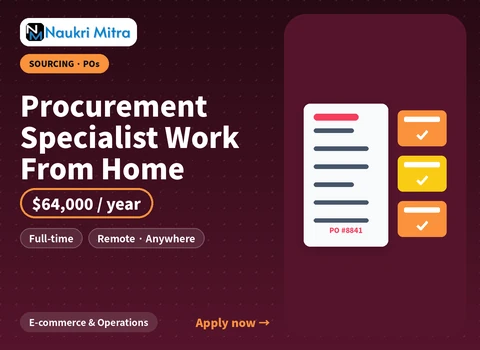 Procurement Specialist Work From Home