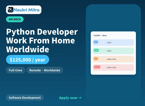 Python Developer Work From Home Worldwide