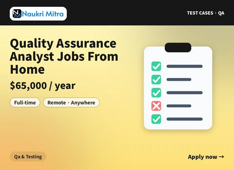 Quality Assurance Analyst Jobs From Home