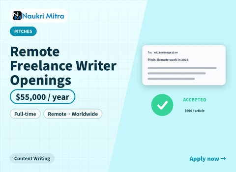Remote Freelance Writer Openings
