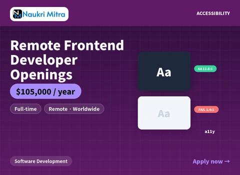 Remote Frontend Developer Openings