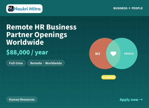 Remote HR Business Partner Openings Worldwide