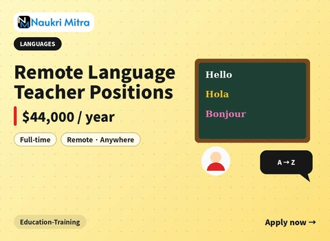 Remote Language Teacher Positions