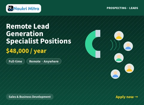 Remote Lead Generation Specialist Positions