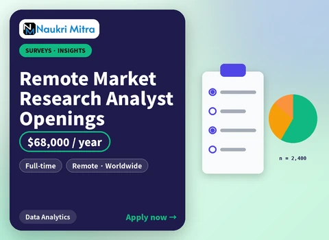 Remote Market Research Analyst Openings