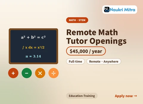 Remote Math Tutor Openings