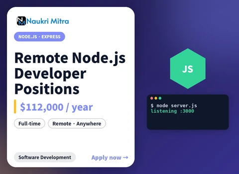 Remote Node.js Developer Positions