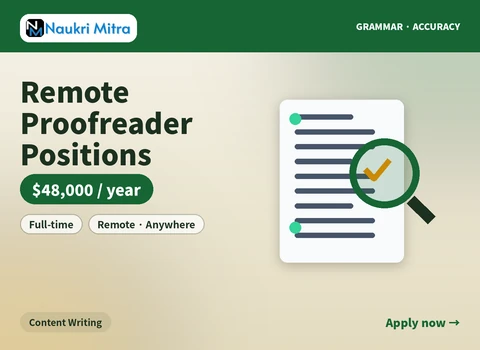 Remote Proofreader Positions