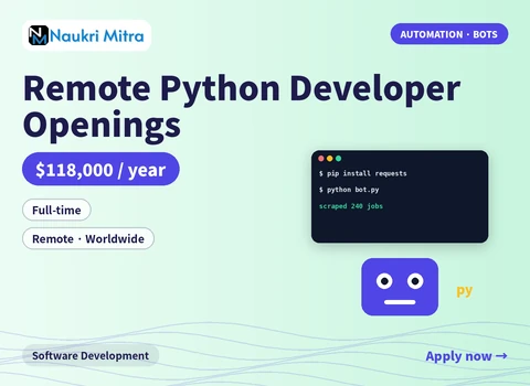 Remote Python Developer Openings
