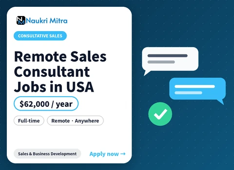 Remote Sales Consultant Jobs in USA