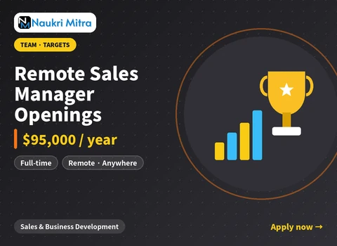 Remote Sales Manager Openings