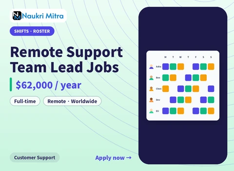 Remote Support Team Lead Jobs