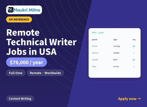 Remote Technical Writer Jobs in USA
