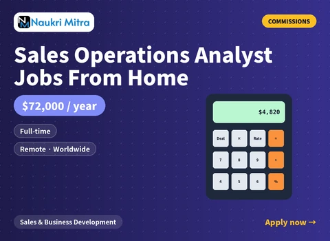 Sales Operations Analyst Jobs From Home