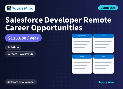Salesforce Developer Remote Career Opportunities