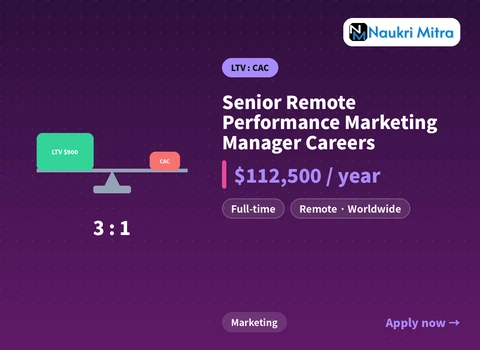 Senior Remote Performance Marketing Manager Careers