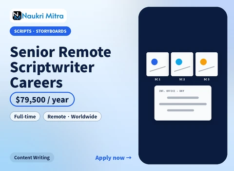 Senior Remote Scriptwriter Careers