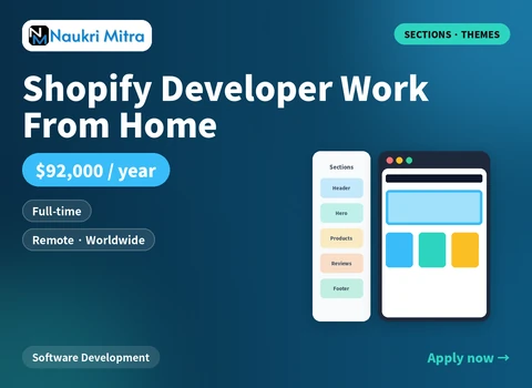 Shopify Developer Work From Home