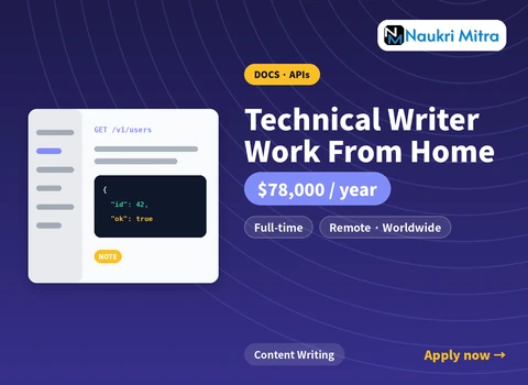 Technical Writer Work From Home