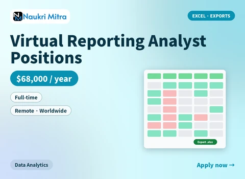 Virtual Reporting Analyst Positions