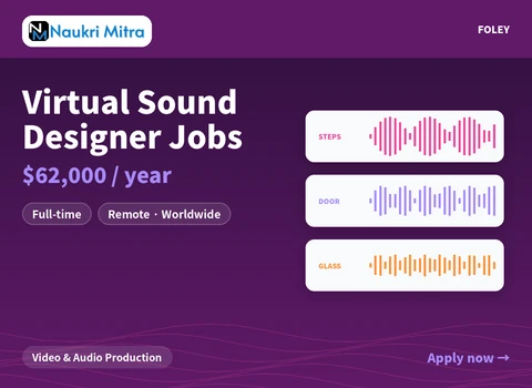 Virtual Sound Designer Jobs