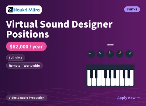 Virtual Sound Designer Positions