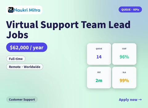 Virtual Support Team Lead Jobs