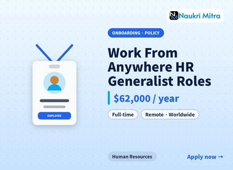 Work From Anywhere HR Generalist Roles