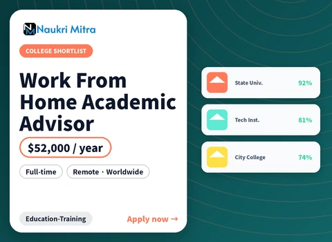 Work From Home Academic Advisor